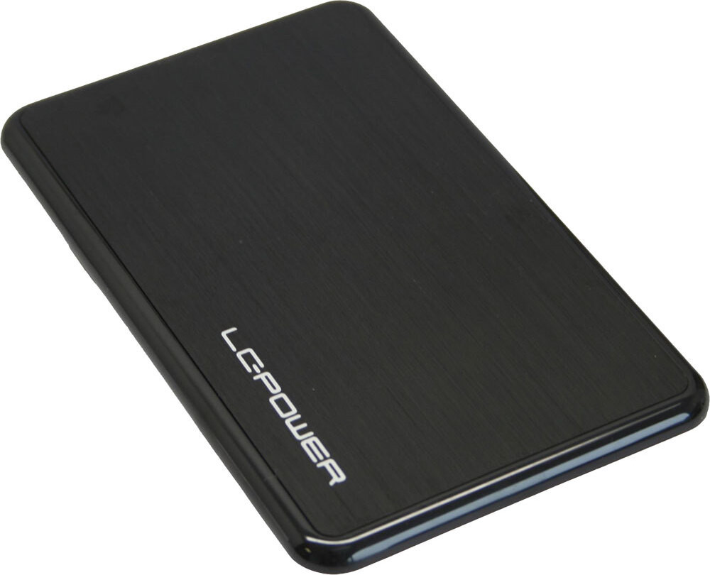 LC-Power LC-PRO-25BUB USB 2.0 Behuizing voor 2,5 inch SATA-HDD, Aluminium, Zwart