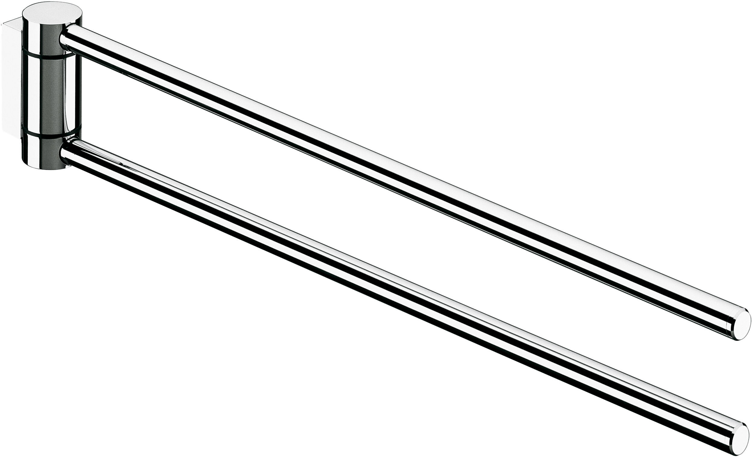 Keuco Plan serviettes Plan , 2 parties 14919170000 300mm, pivotant, aluminium argent anodisé / chrome