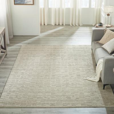 KALATY Minimalist Solid Wool Area Rug
