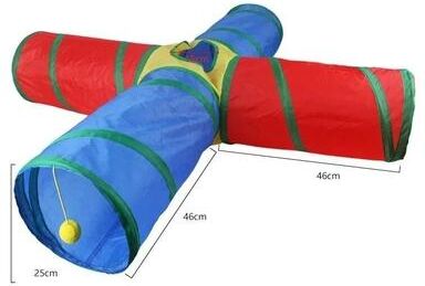 Uplifted Finds "High Reliability Collapsible ""Explorer"" Pet Tunnel rainbow 4t"