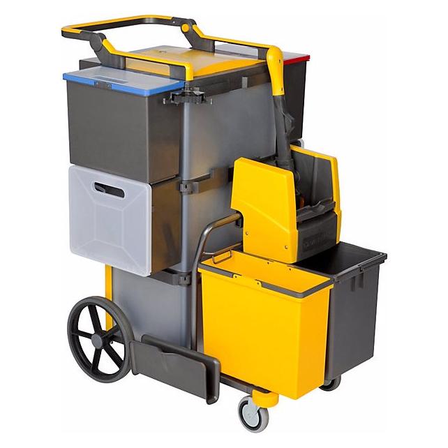 Vermop Reinigungswagen SHOPSTER TREPPE SPRINT, 830x700x1000 + H-verstellb. Schiebegriff (B08G9CF5CK)