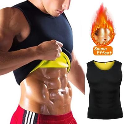 Uplift Essentials Mens Sauna Training Vest With Slimming Effect m black