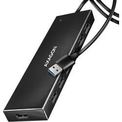 AXG HUE-F7A - USB 3.0, 7-Port Hub, 7xA, USB-A-Kabel