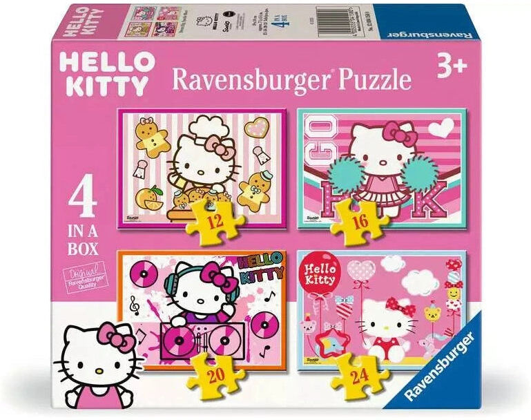 Ravensburger - Hello Kitty Dream Big, Sparkle More! - 12, 16, 20, 24 Pieces Puzzle for Kids 3+