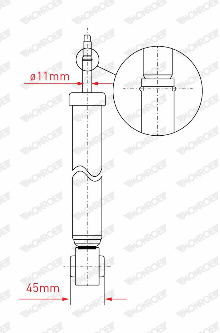 Monroe Stoßdämpfer Original (Gas Technology) G1220 Für Vw