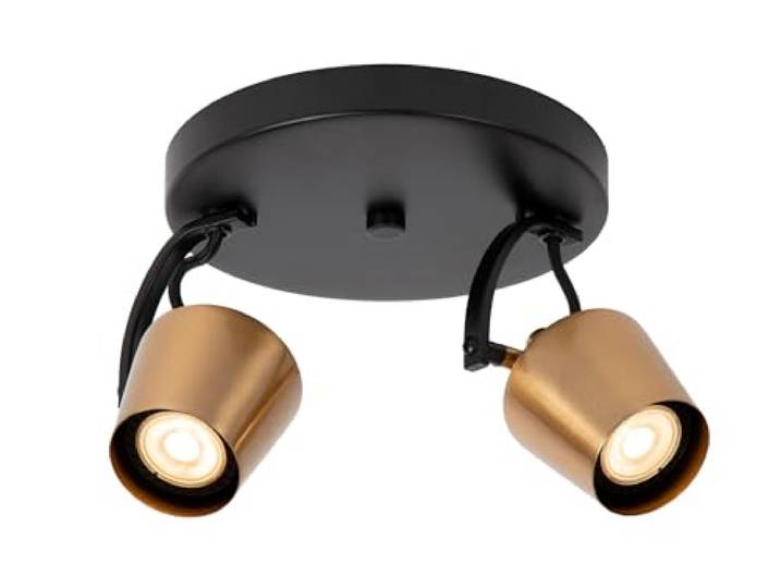 LUCIDE EMILE - Deckenstrahler - Ø 20 cm - 2xGU10 - Mattes Gold/Messing