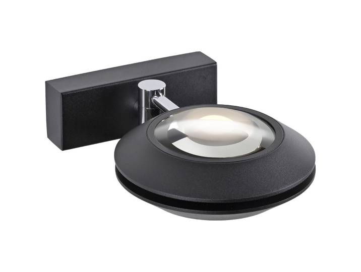 Wandlampe Pure-Oculis Aluminium schwarz D: 30 cm, 22W LED - LED - Wandlampe- LED Energiesparlampe