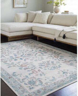 Livabliss Lavable Classic Medallion Machine Washable Area Rug