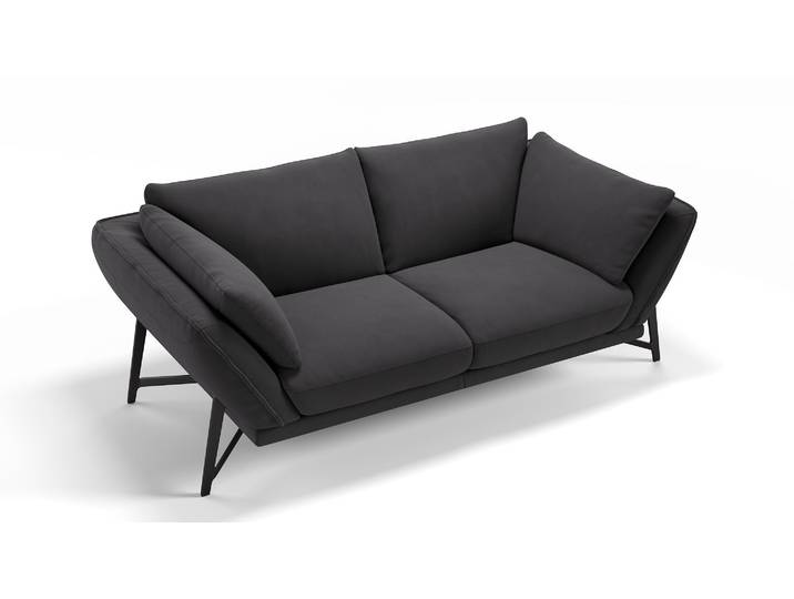 Stoff Sofa 2-Sitzer ESTELLA Hochwertige Luxus Couch