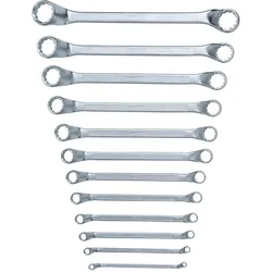 KS Tools Doppel-Ringschlüssel-Satz, 12-tlg gekröpft, 6-32mm - 517.0250