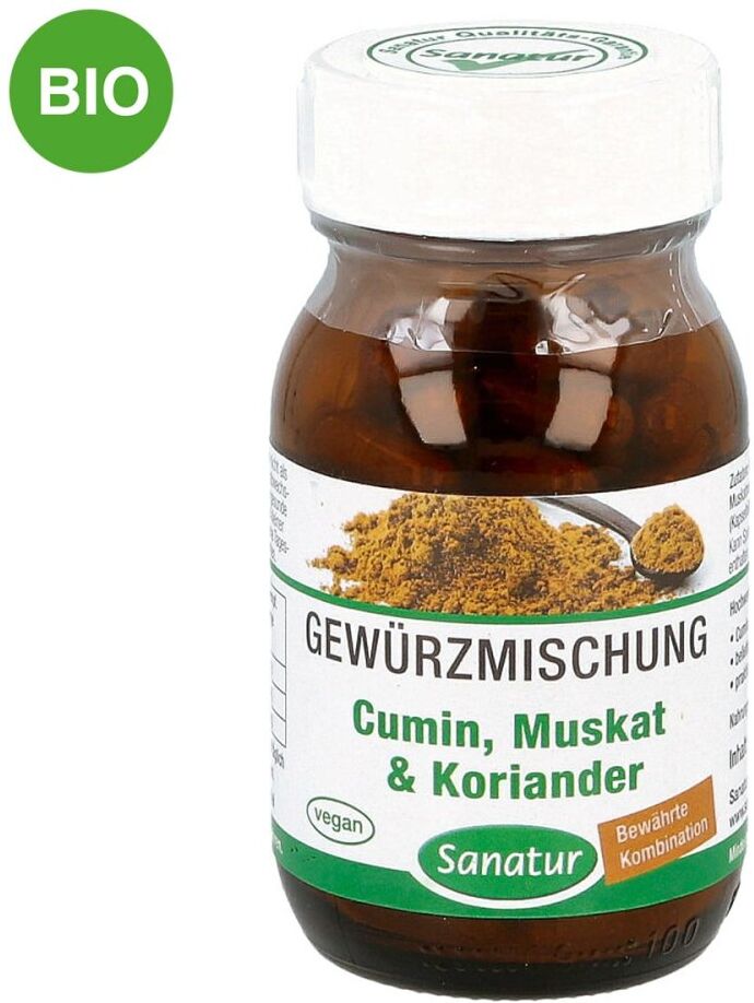 SANATUR Cumin Muskat & Koriander Gewürzmischung Kapseln