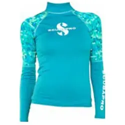 Scubapro Rash Guard UPF-50 - Damen - Langarm - Caribbean - Gr. M