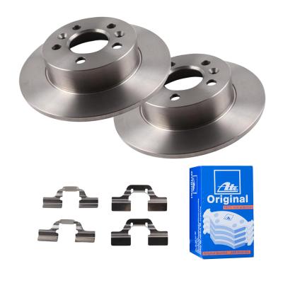 ATE Bremsensatz, Scheibenbremse 1420-22650 Hinterachse voll 265mm 10mm für RENAULT