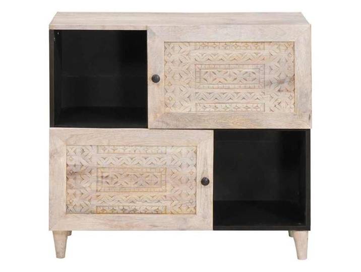 MGH - TOP Buffet de rangement - Cabinet/Commode moderne - Blanc 33 5x80x75 cm - LV1136