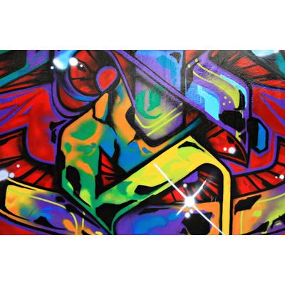 Fototapete PAPERMOON "Graffiti", bunt, B:5m L:2,8m, Vlies, Tapeten