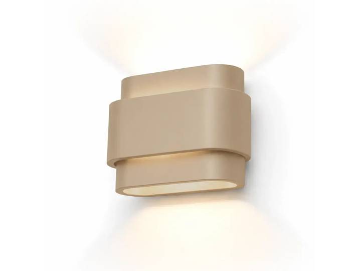 Artdelight Wandlamp Metz L 20 cm gips champagne