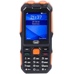Trevi Forte 70 (2.4 Zoll) (Orange, Schwarz, 6.10", 2G), Smartphone, Gelb, Orange, Schwarz