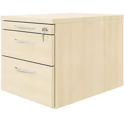 fm Büromöbel Schubladen Rollcontainer braun, 43.4x40x60 cm