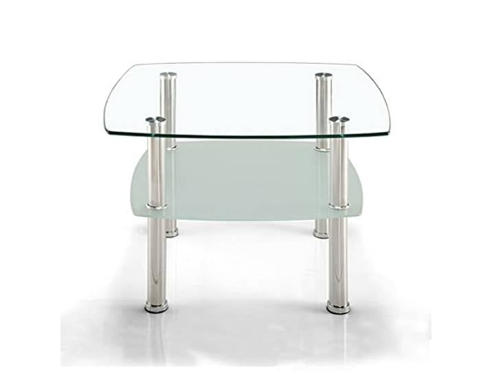 YUEYOULII Coffee Table Beistelltisch, runder Nachttisch, multifunktionaler 2-lagiger Kleiner Tisch, Glas-Couchtisch, Sofa-Beistelltisch Tisch, Beistelltisch (Color : A)