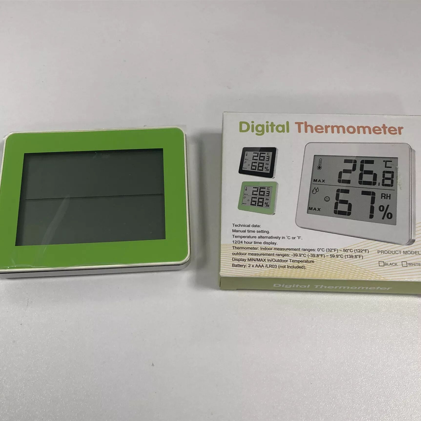 INF Thermomètre et hygromètre d'intérieur numérique