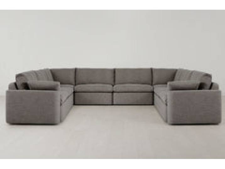 Model 13 U-Form Sofa, Schattengrau