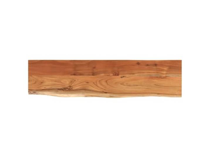 KLGBNCVE Tischplatte 160x40x2,5 cm Rechteckig Massivholz Akazie Baumkante Hartholz, Robust, Vielseitig für Bartisch, Beistelltisch, Möbelprojekte, Feucht Abwischbar