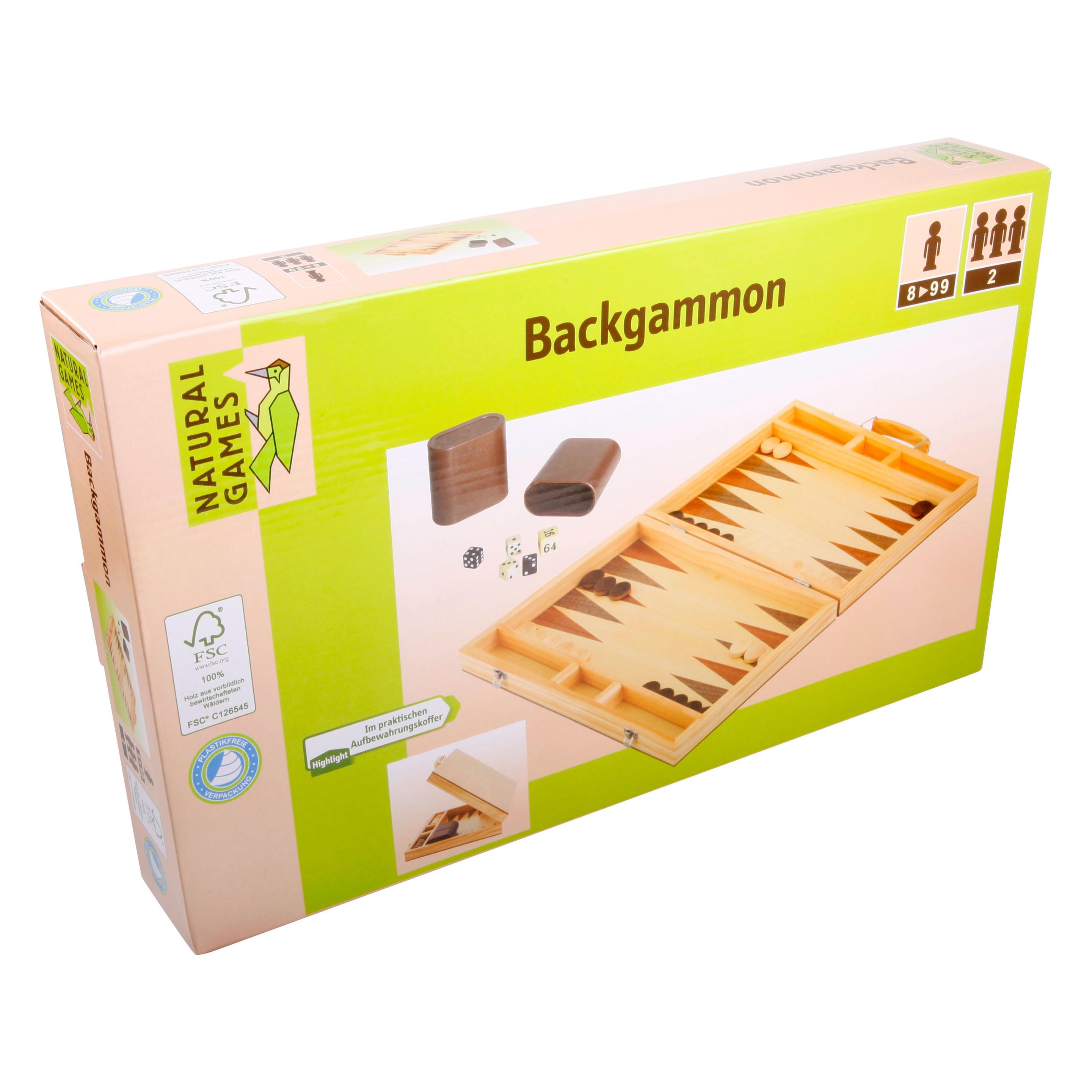Hoffmann Backgammon Deluxe aus (Deutsch, 2 Spieler) (048.100030)