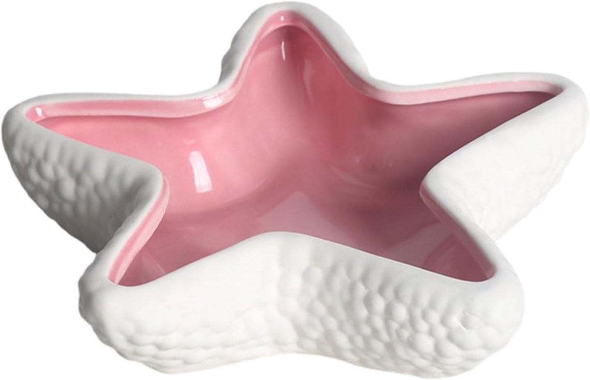 Blauwe Keramische Sieradenhouder in Schelpontwerp - Diameter: 13,5 cm