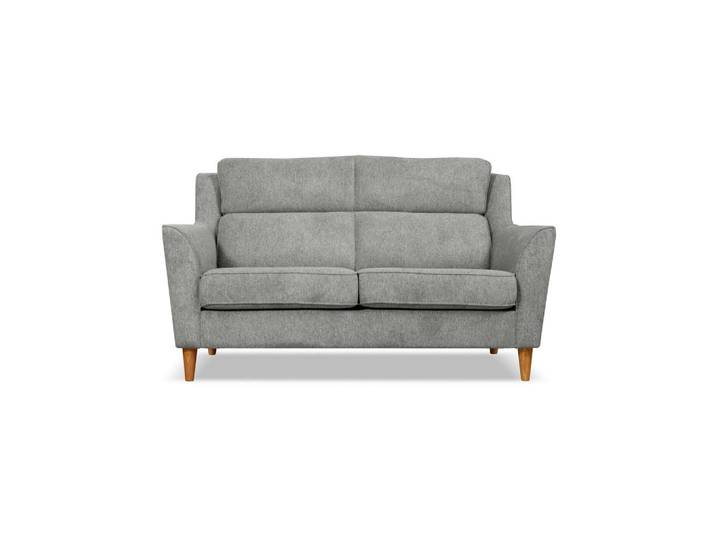 Livetastic 2-Sitzer-Sofa Nordic, Grau, Füllung: Polyester,Kaltschaum, 144x96x88 cm, Wohnzimmer, Sofas & Couches, Sofas, 2-Sitzer Sofas