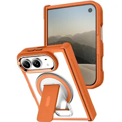 Pangao MagSafe Kickstand Hülle für iPhone Duo (Apple iPhone Duo), Smartphone Hülle, Orange