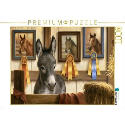 CALVENDO Puzzle Esel im Stall | 1000 Teile Lege-Größe 64x48cm Foto-Puzzle für glückliche Stunden, von , Calvendo Puzzle