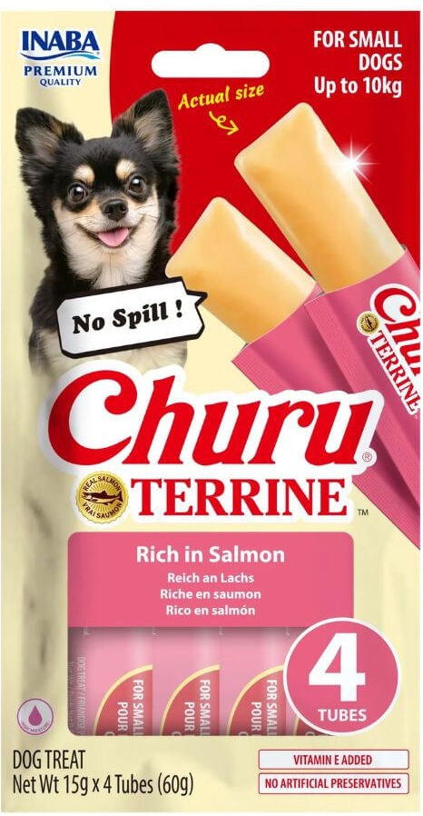 Inaba Churu Terrine Snack per Cani Morbido e Gustoso SALMONE