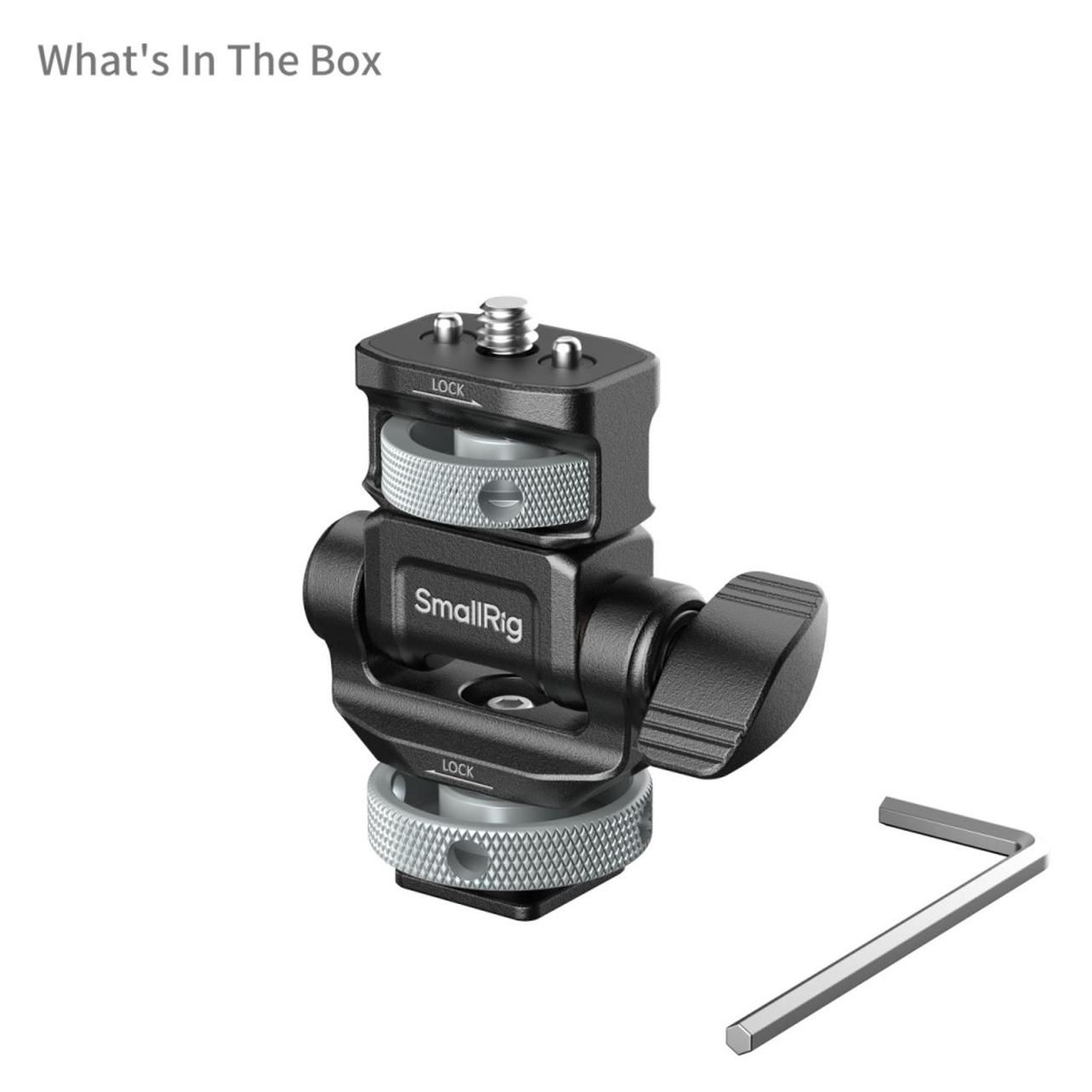 SmallRig 6313 Monitorhalterung für horizontale und vertikale Aufnahmen mit Blitzschuhhalterung (6313)