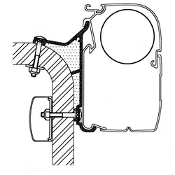 Thule Hymer B2 Klasse Adapter für Serie 5