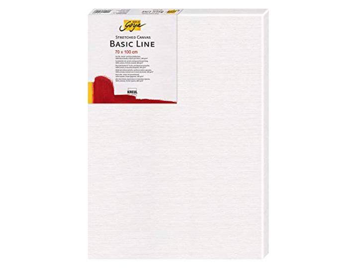 KREUL 670100 - Solo Goya Stretched Canvas Basic Line\, châssis env. 70 x 100 cm\, avec toile en coton 4 fois apprêtée\, pour huile\, peinture acrylique et gouache\, White