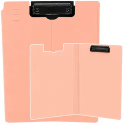 Klemmbrett mit Hülle, Metallklammer, A4-Kunststoff, Büro, Rosa