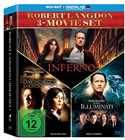 Tom Hanks - The Da Vinci Code - Sakrileg / Illuminati / Inferno (3er BD Set) [Blu-ray] - Preis vom 09.10.2026 07:28:09 h