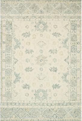Alexander Home Annabelle Botanical Bloom Hand-Hooked Wool Rug