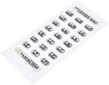 C.A. Seydel Söhne Key Sticker Set 1847 NOBLE low