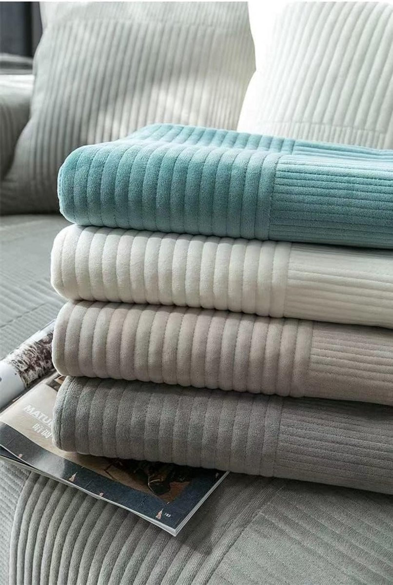 Wit Anti-slip Sofa Beschermer Bankhoes voor Meubels - 70 x 70 cm