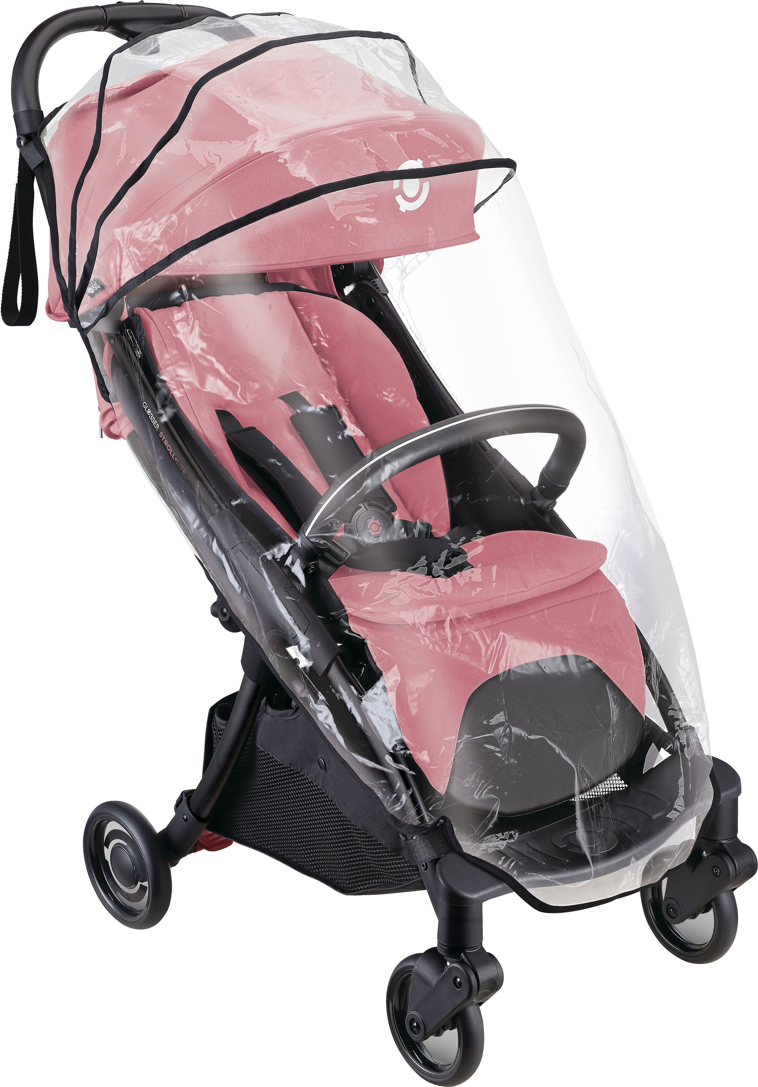 Kinder-Buggy GLOBBER "STROLL LITE", Baby, rosa, Kinderwagen Kinder-Buggy, mit 1-Hand-Falt-Automatik, Reisebuggy