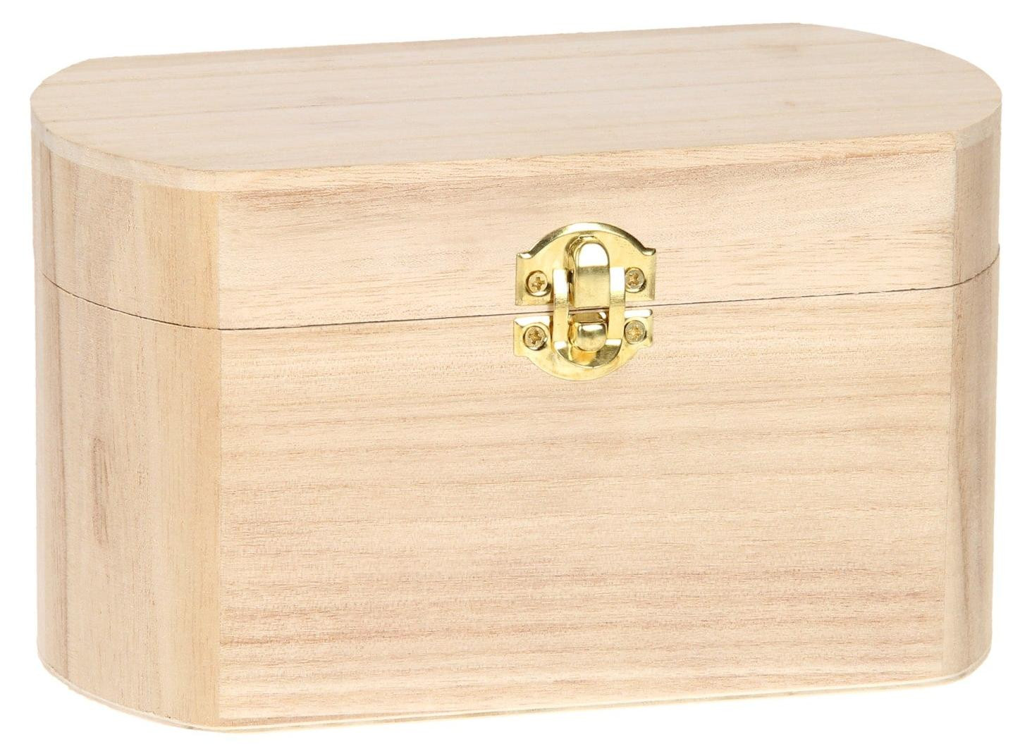 Gerkimex Ovale houten kist om zelf te versieren
