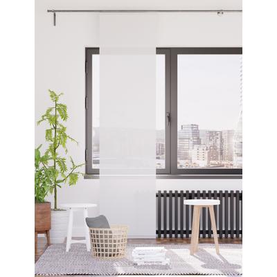 Schiebegardine HOMING "Manhattan", weiß, B:60cm H:245cm, Polyester, Gardinen, modern, Wohnzimmer, Schlafzimmer