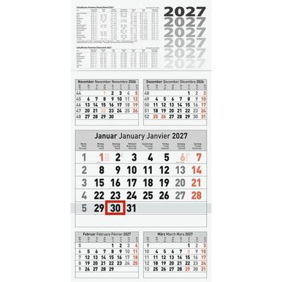 BRUNNEN 1070281007 5-Monatskalender 2027 300×585 mm