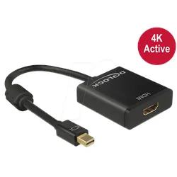 DELOCK 62611 - DisplayPort Adapter, Mini DP 1.2 Stecker auf HDMI Buchse