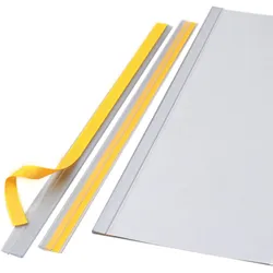 100 Klemmschienen 1.000 mm, transparent, selbstklebend, 1 mm, Kunststoff