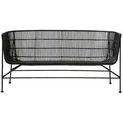 House Doctor Lounge Sofa Cuun, Schwarz, L: 140 cm, B: 65,5 cm, Höhe 70 cm, Sitzhöhe: 36 cm