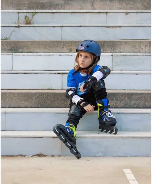 Inliner Kinder Rollerblade Microblade Schwarz/Blau (Schwarz - 28-32)