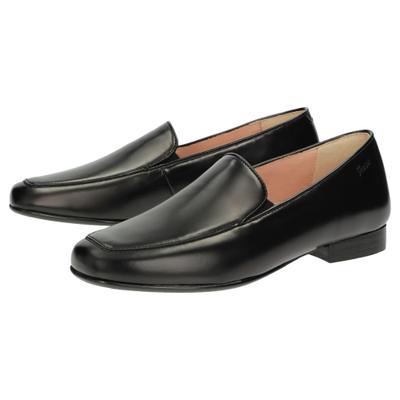 Slipper SIOUX "Arilmona-700", Damen, Gr. 41 (UK 7), blau (dunkelblau), Obermaterial: 100% Kalbsleder CAL. 100% Gummi rubber., Schuhe Slipper