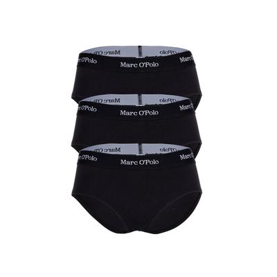 Panty MARC O'POLO "Panty 3er Pack", Damen, Gr. XL, schwarz, Obermaterial: 95% Baumwolle CO(Bio). 5% Elasthan EL., Unterhosen Panty
